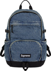Supreme FW25 Denim Backpack Washed Indigo