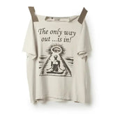 Gallery Dept. Work in Progress Only Way Out Tee Vintage White