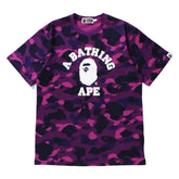 BAPE COLOR CAMO COLLEGE TEE PURPLE