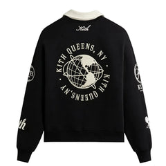 Kith Nelson Collared Rugby Pullover Black