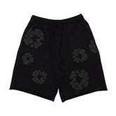 Denim Tears Mono Wreath Sweatshorts Black