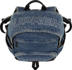 Supreme FW25 Denim Backpack Washed Indigo