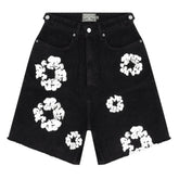 Denim Tears Wreath Jean Short Black