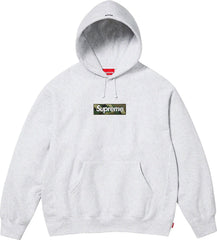 Supreme Box Logo Hooded Sweatshirt Ash Grey FW23