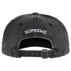 Supreme Pigment Coated S Logo 6-Panel Black