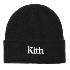 Kith Serif Beanie Black