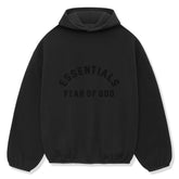 Fear Of God Essentials Core Collection Nylon Fleece Black Hoodie (SS24)