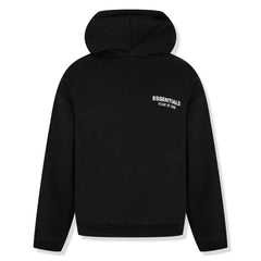 Fear Of God Essentials Fleece Black Hoodie (FW24)