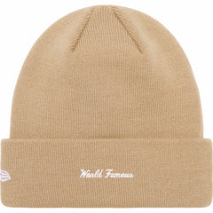 Supreme New Era® Box Logo Beanie Dark Sand