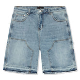 SIARR Carpenter Denim Shorts Blue