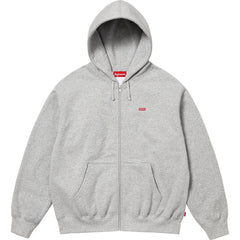 Supreme SS25 Small Box Zip Up Hooded Sweatshirt Grey