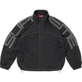Supreme Spellout Embroidered Track Jacket Black