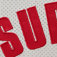 Supreme Ultrasuede Mesh Baseball Jersey Grey