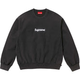 Supreme SS25 Washed Box Logo Crewneck Black