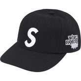 Supreme World Famous S Logo 6 Panel Black