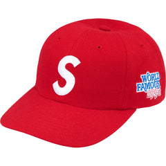 Supreme World Famous S Logo 6 Panel Red
