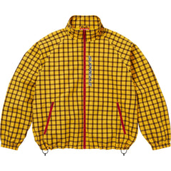 Supreme Plaid Track Jacket Yellow
