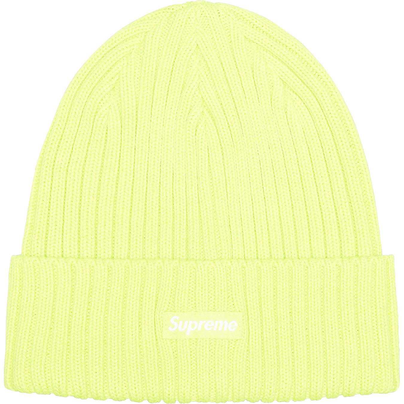 Supreme Overdyed Beanie Lime