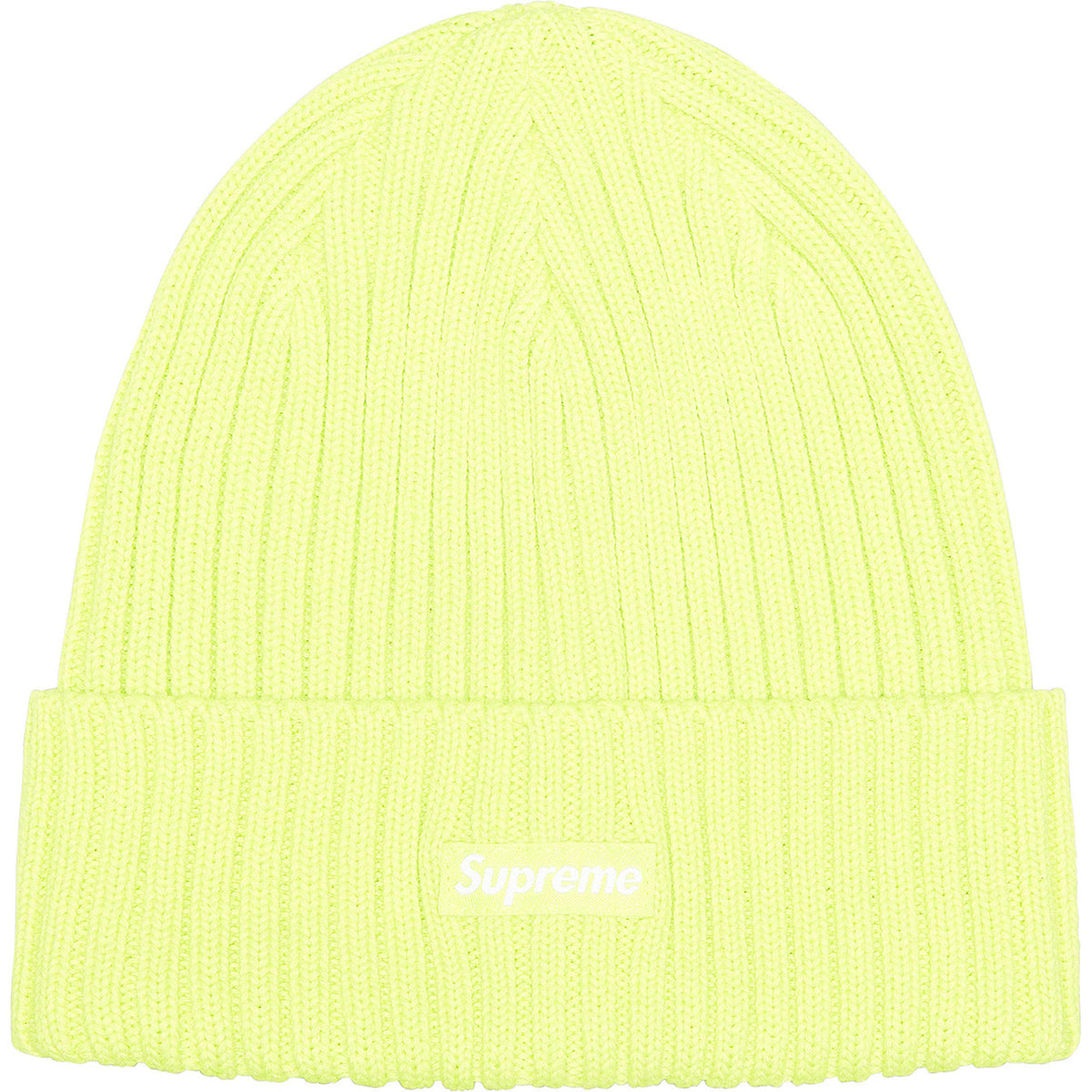 Supreme Overdyed Beanie Lime