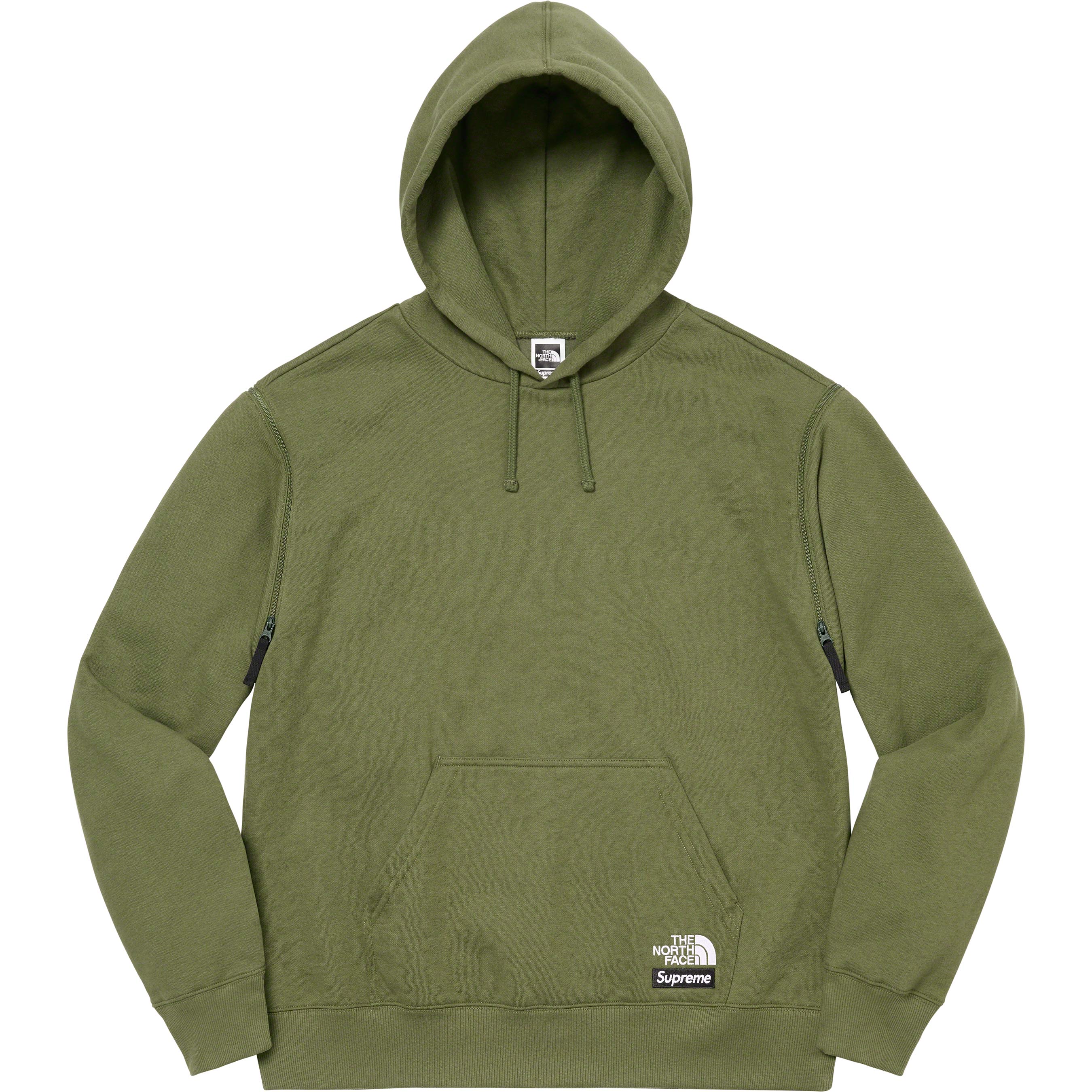 Supreme/The North Face Convertible Hooded Sweatshirt Olive