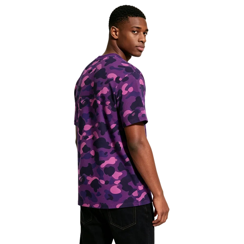 BAPE COLOR CAMO COLLEGE TEE PURPLE