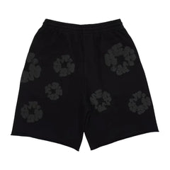 Denim Tears Mono Wreath Sweatshorts Black