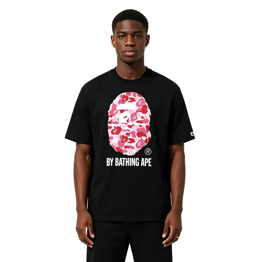 BAPE ABC Camo By Bathing Ape Tee Black Pink
