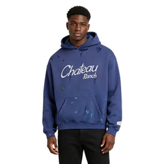 Gallery Dept. Distressed Chateau Ranch Hoodie Navy
