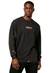 GALLERY DEPT.  paint-spatter ong-seeve t-shirt