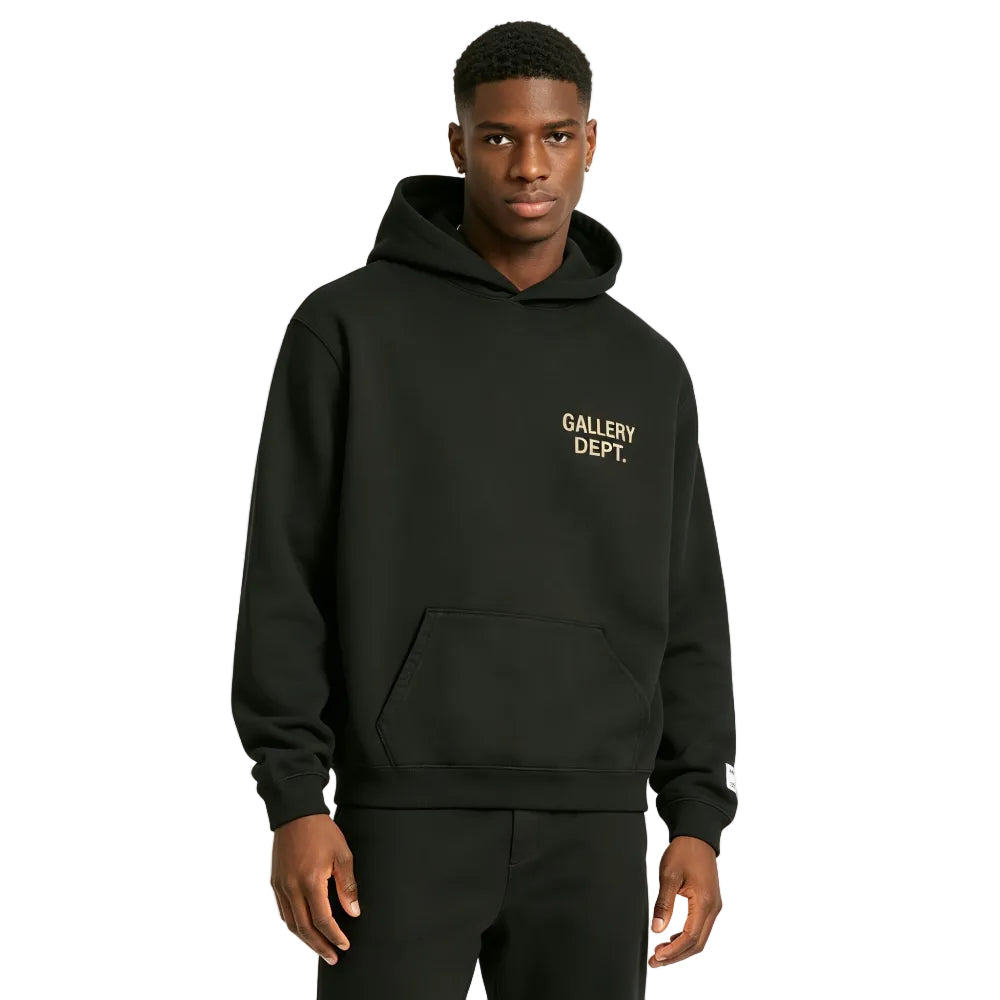 Gallery Dept. 90s GD Logo Hoodie Vintage Black