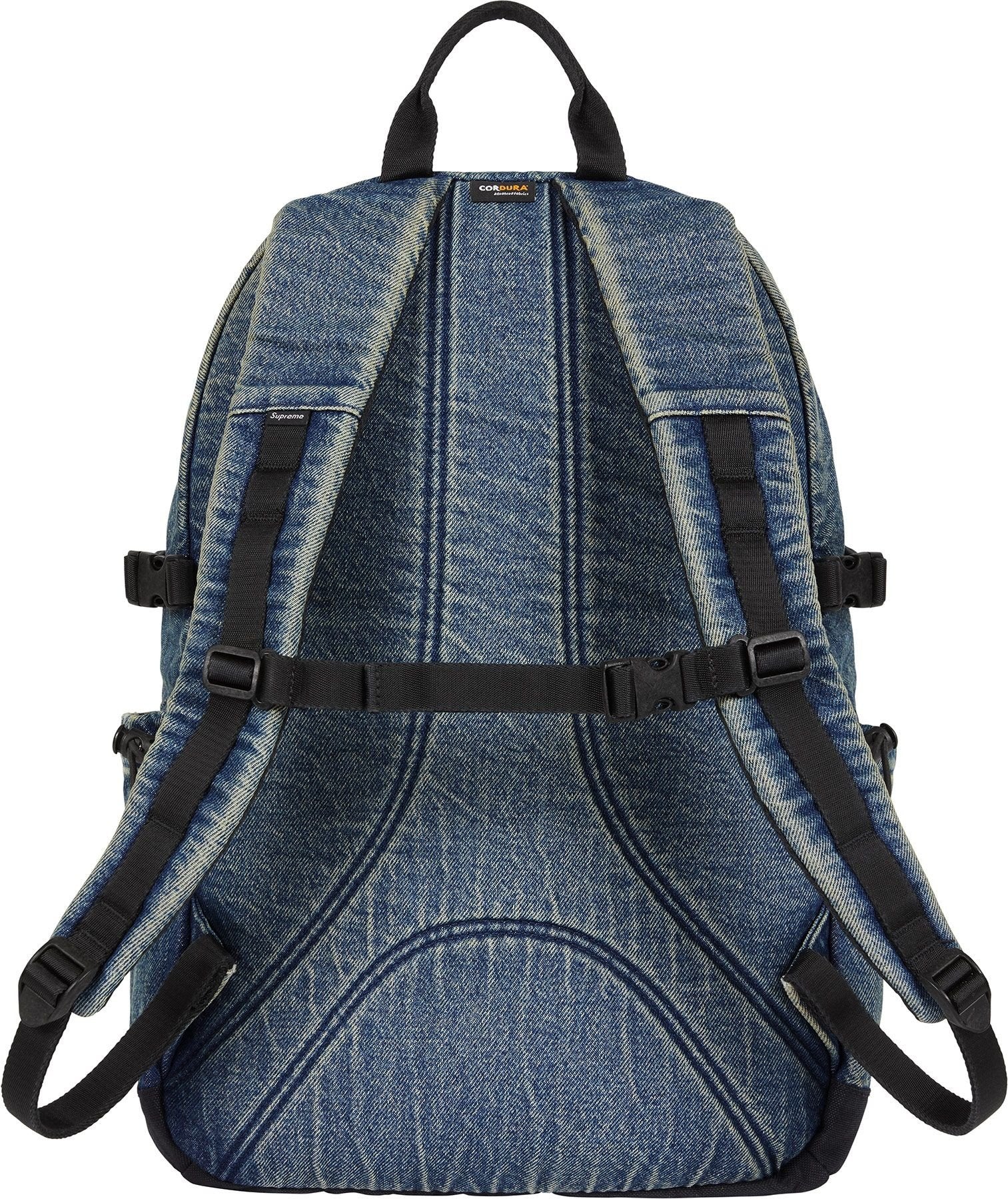Supreme FW25 Denim Backpack Washed Indigo