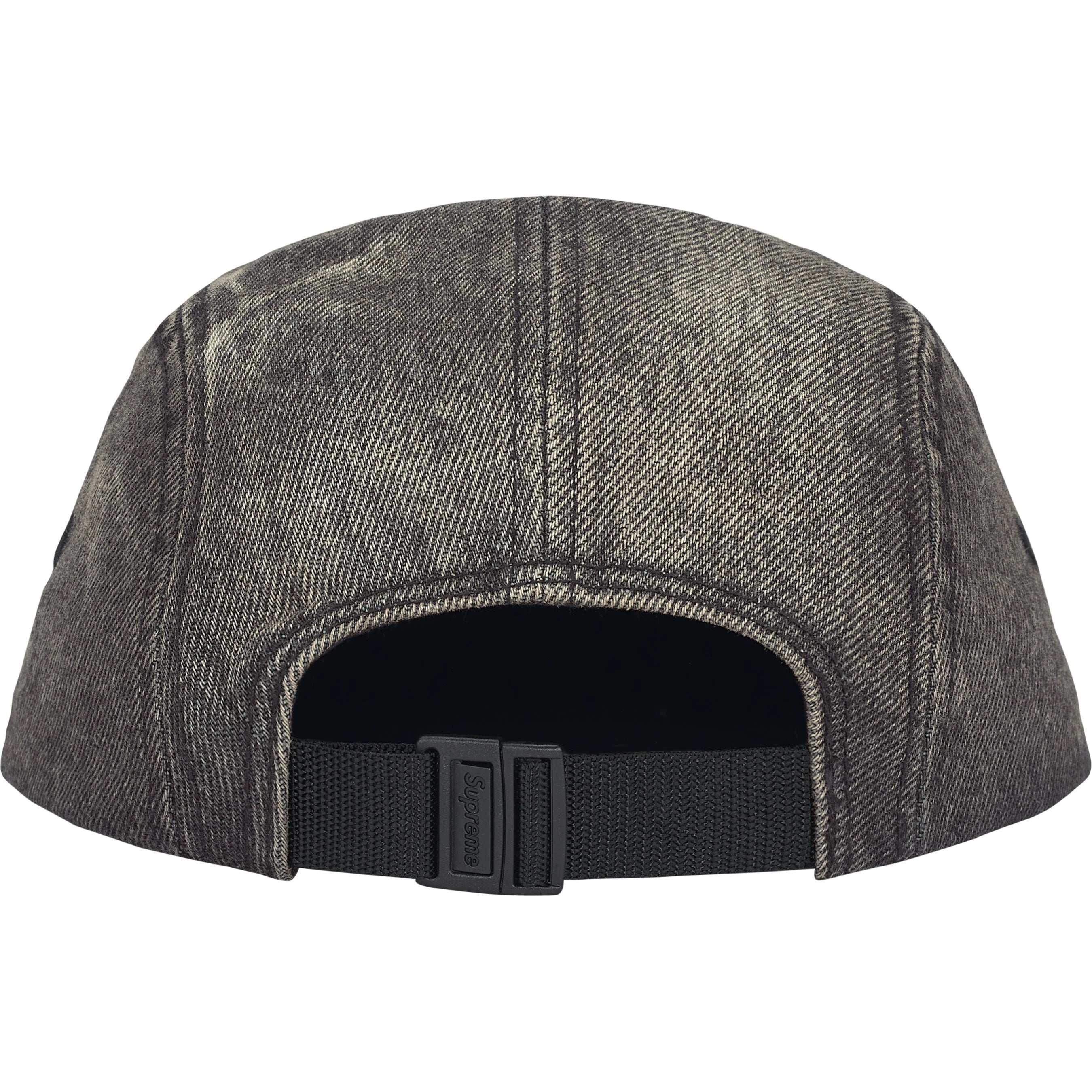 Supreme Denim Camp Cap Washed Black