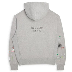 DEPT LOGO PAINTED HOODIE Heather Grey