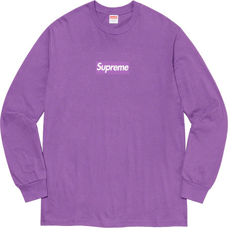 Supreme Box Logo L/S Tee Purple