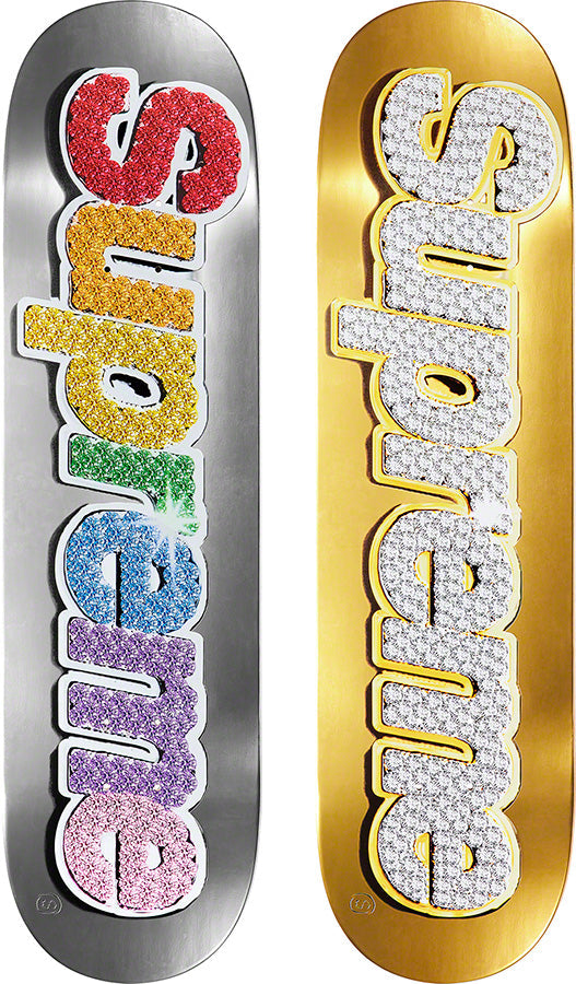 Supreme Bling Box Logo Skateboard
