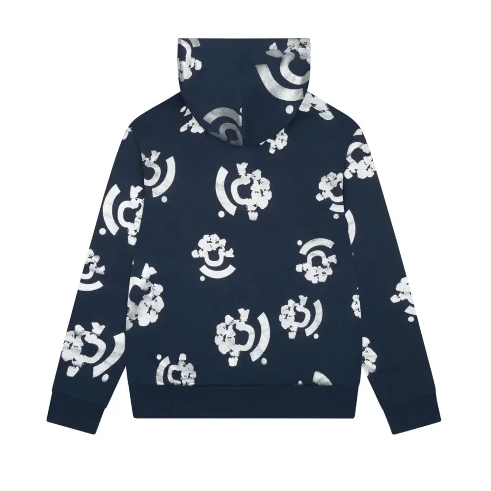 Denim Tears Bstroy Tears Zip Hoodie Blue