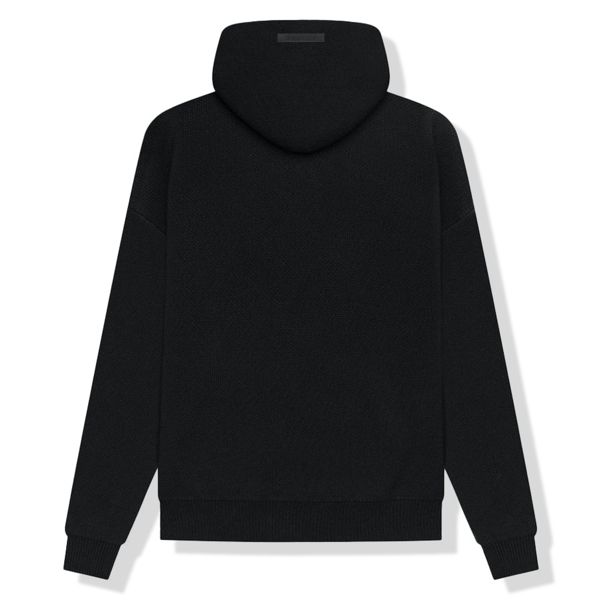 Fear Of God Essentials Black Knit Hoodie