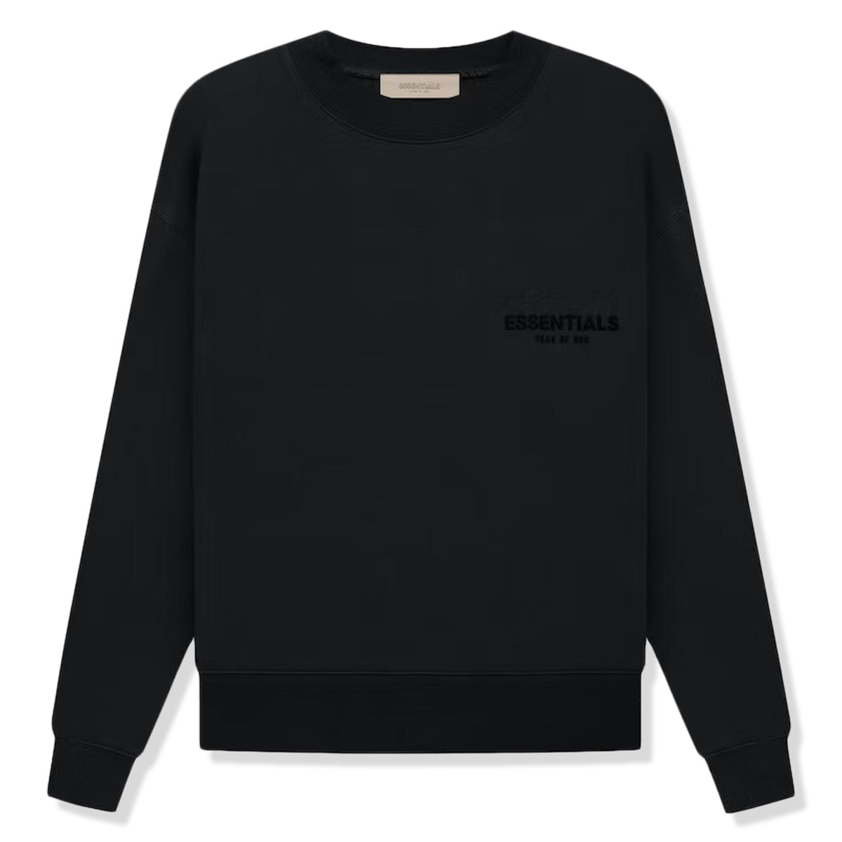 Fear of God Essentials Black Crewneck (SS22)