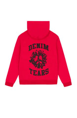 Denim Tears Denim University Zip Hoodie SS24 Red