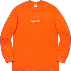 Supreme Box Logo L/S Tee Orange