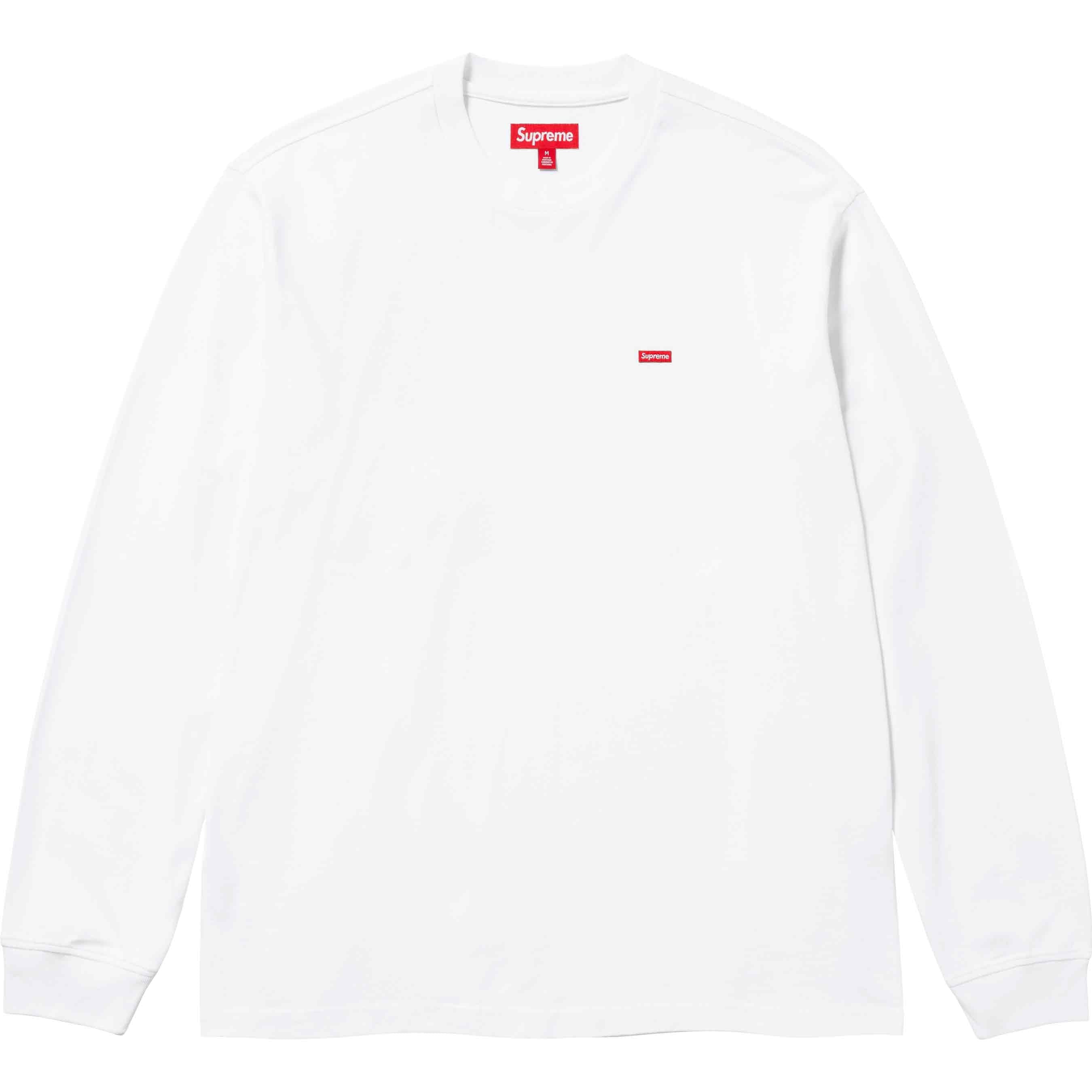 Supreme SS24 Small Box Logo L/S Tee White