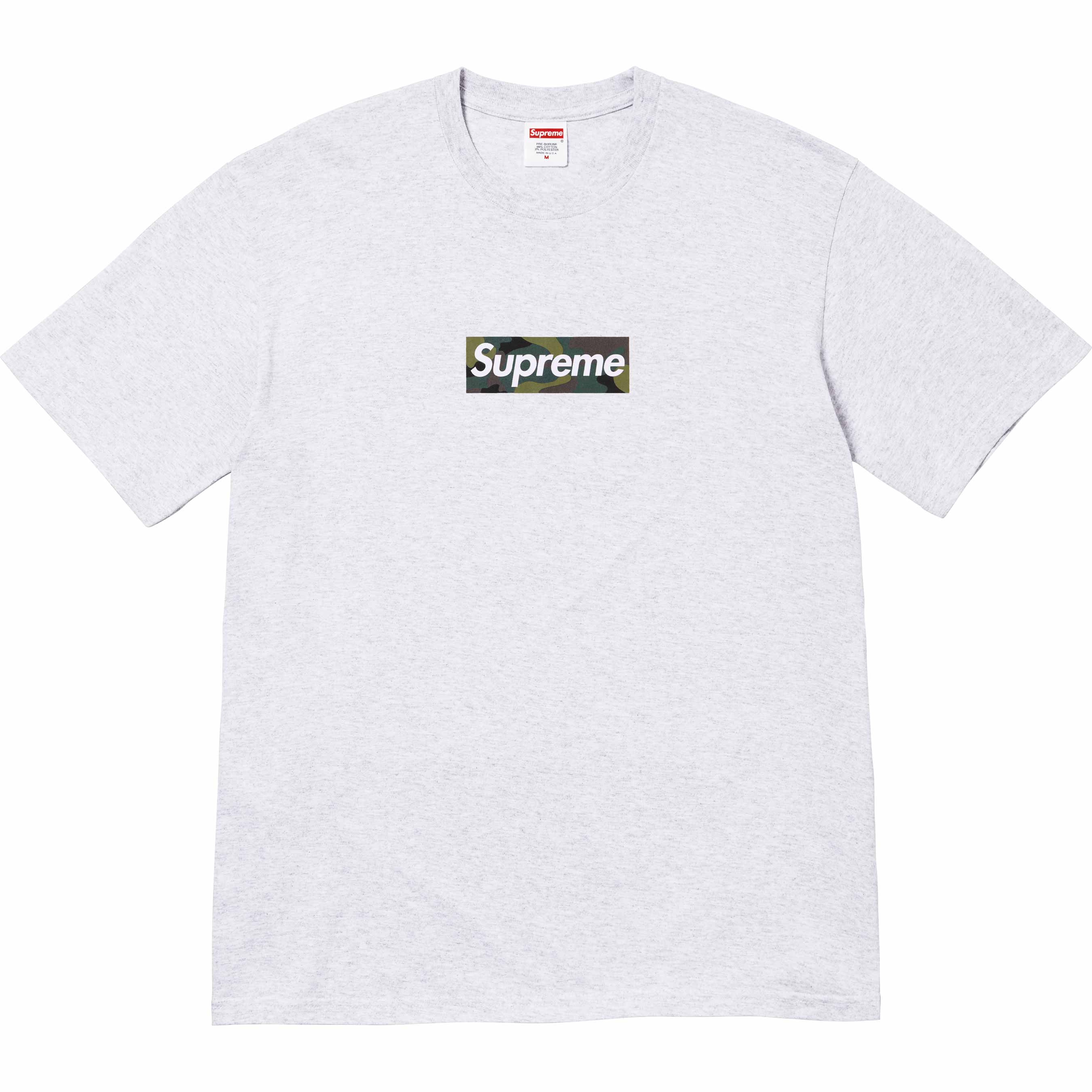 Supreme Camo Box Logo Tee Ash