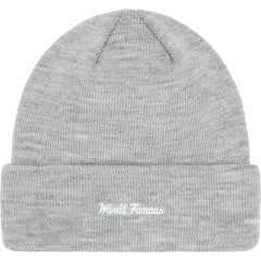 Supreme New Era Box Logo Beanie Heather Grey