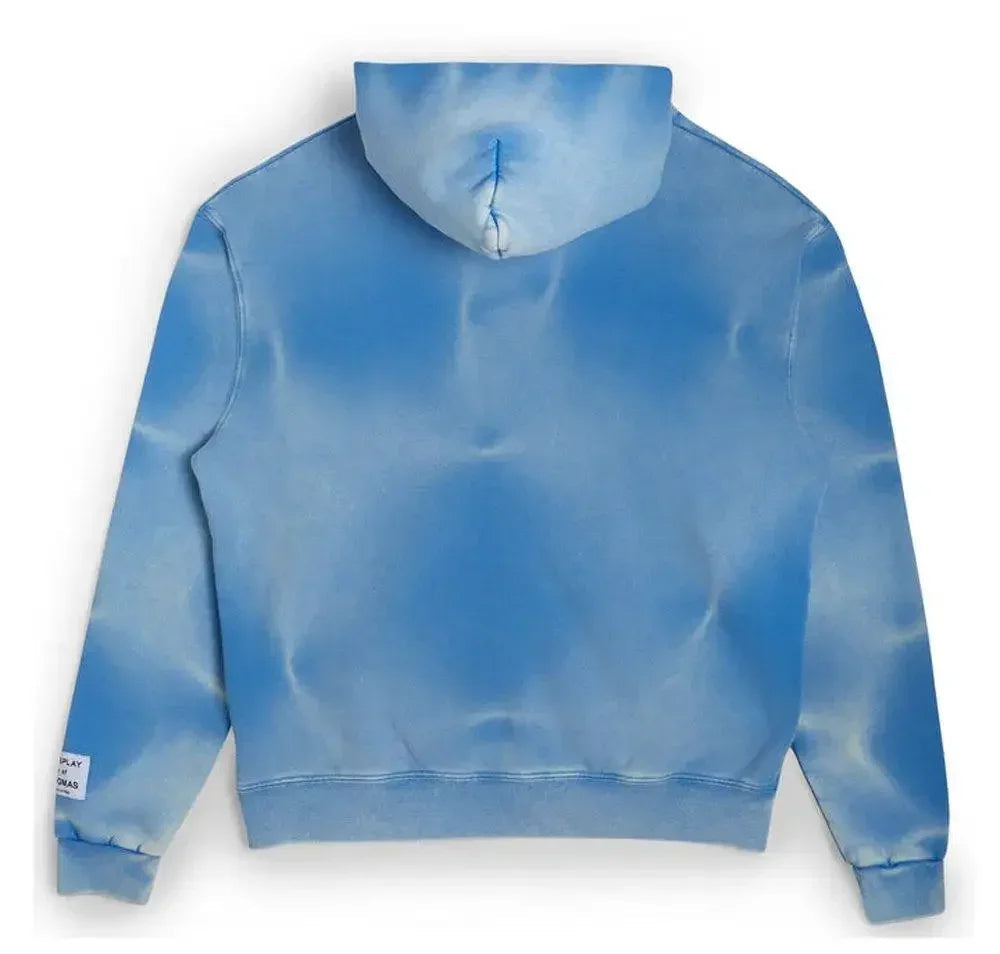 Gallery Dept. Sunfaded English Logo Zip Up Hoodie Blue