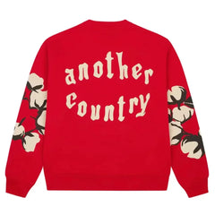 Denim Tears X Cactus Plant Flea Market Cactus Tears Crewneck Red