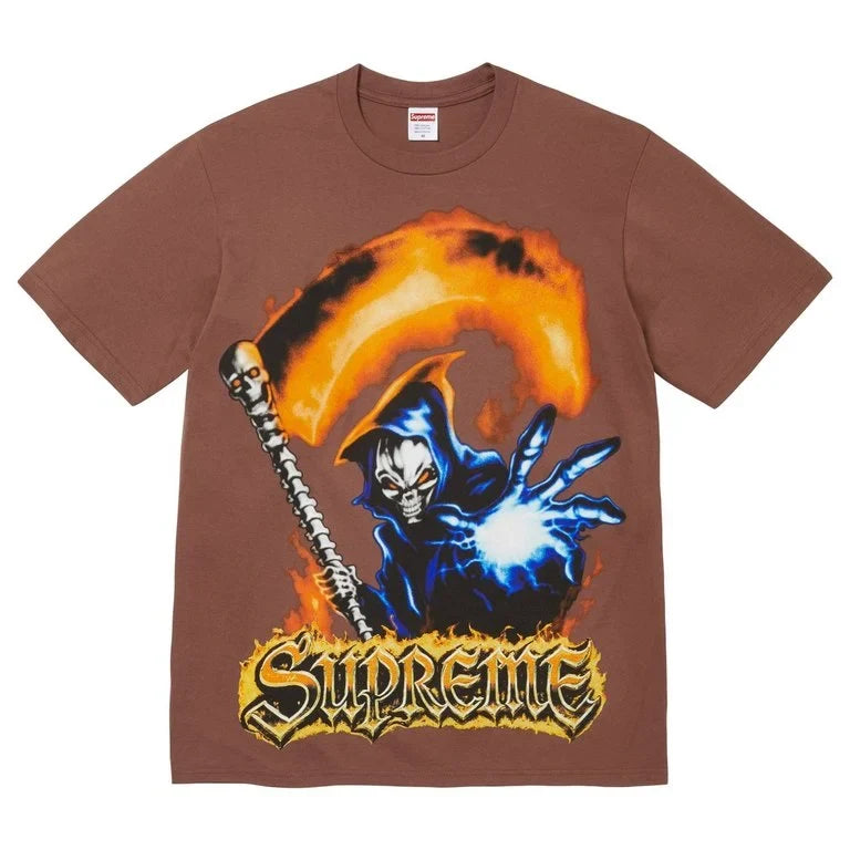 Supreme Grim Reaper Tee Brown