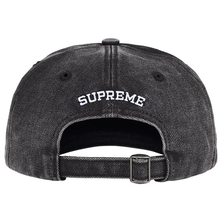Supreme Pigment Coated S Logo 6-Panel Black