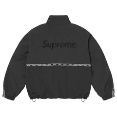 Supreme SS26 Logo Taping Track Jacket Black