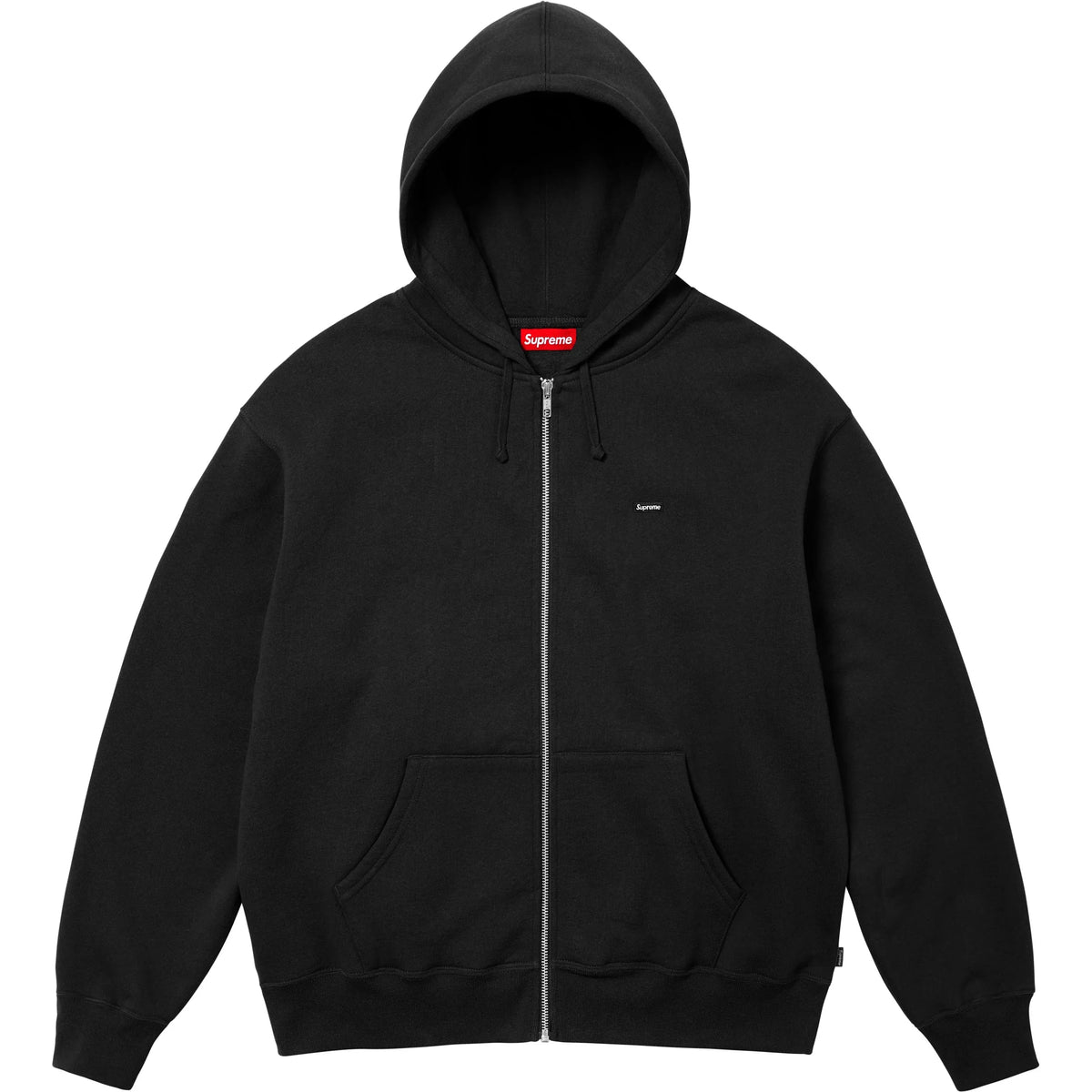 Supreme Small Box Zip Up Hooded Sweatshirt Black