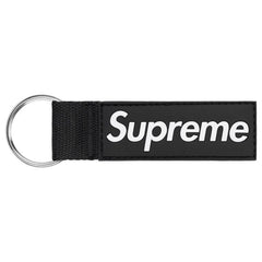 Supreme SS26 Webbing Keychain Black